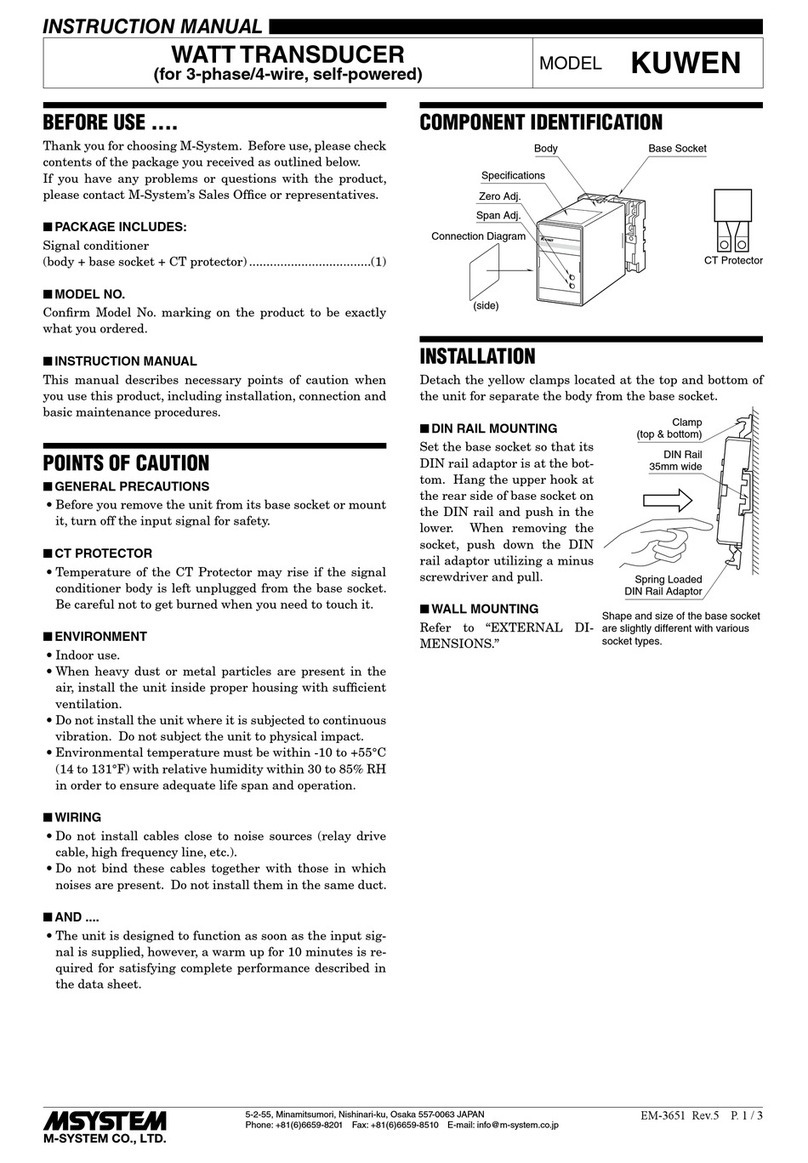 M-system KUWEN User manual