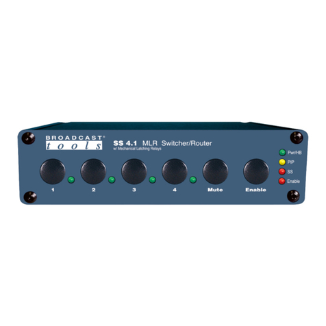 Broadcast Tools SS 4.1 MLR User manual