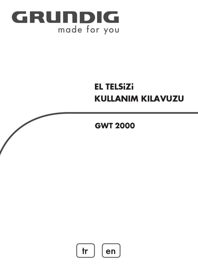 Grundig GWT 2000 User manual