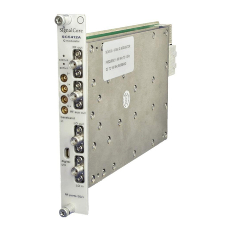 SIGNALCORE SC5412A Operating and programming manual