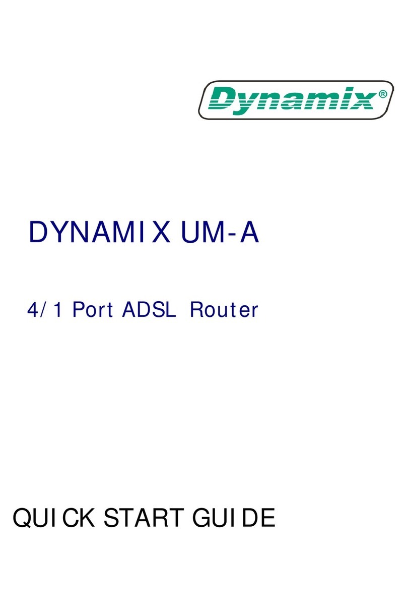 Dynamix UM-A User manual Dynamix UM-A User manual