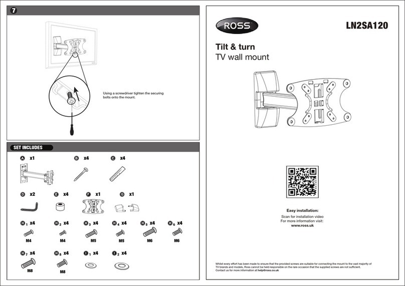 Ross Tilt & turn LN2SA120 manual