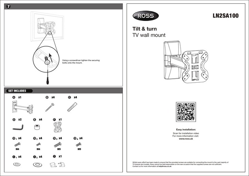 Ross Tilt & turn LN2SA100 User manual