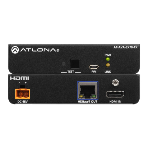 Panduit Atlona Avance AT-AVA-EX70-KIT User manual
