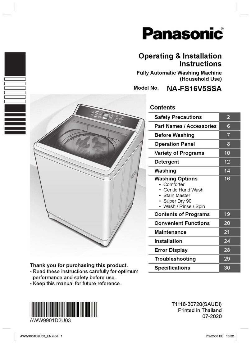 Panasonic NA-FS16V5SSA Product guide