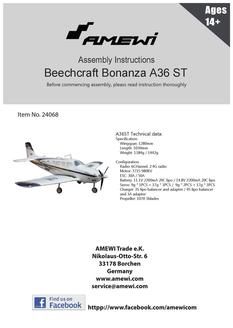 Amewi Bonanza A36 ST User manual Amewi Bonanza A36 ST User manual