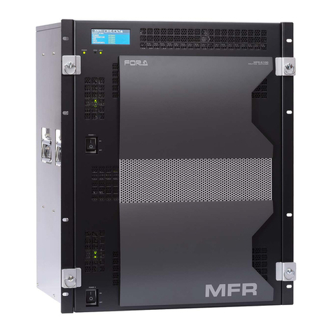 FOR-A MFR-6000 User manual FOR-A MFR-6000 User manual