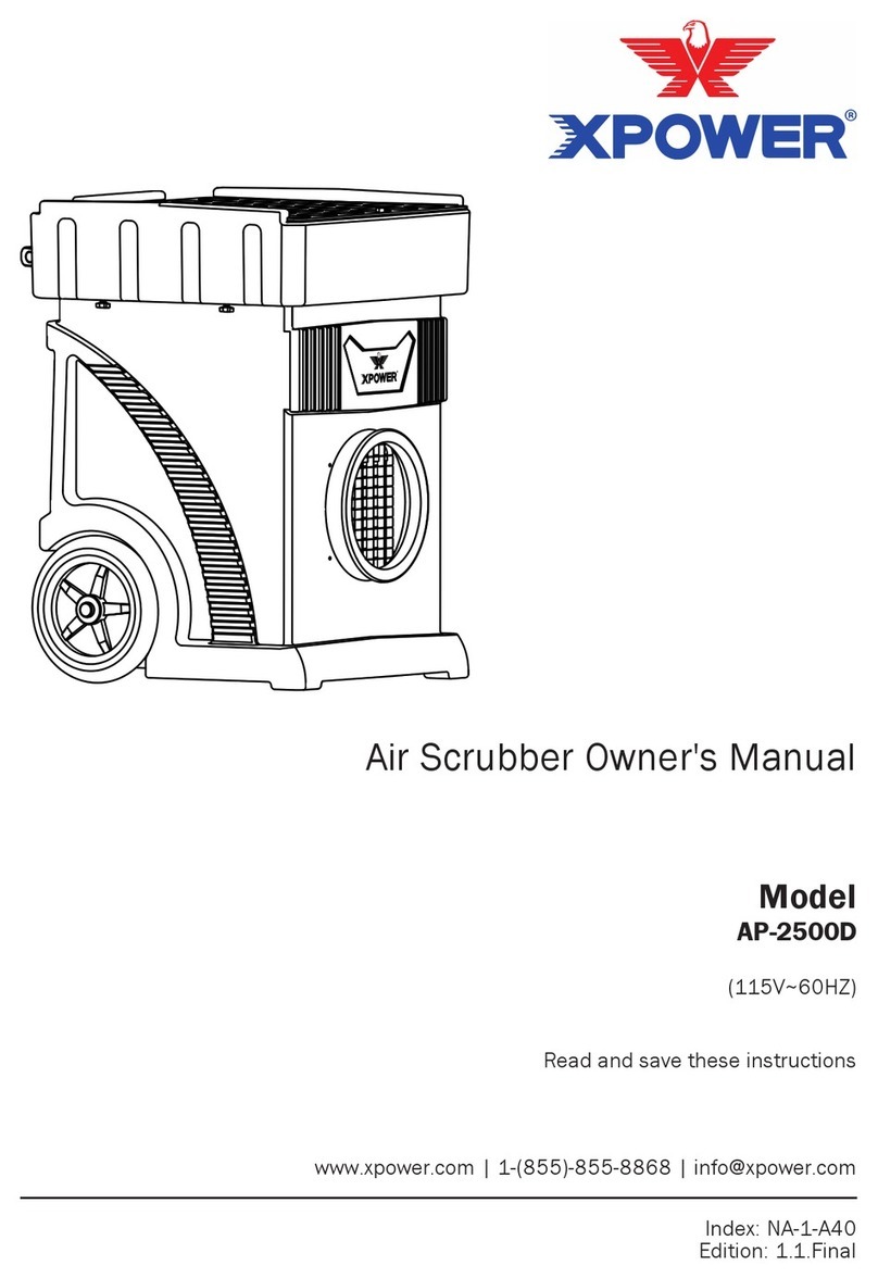 XPower AP-2500D owner's manual