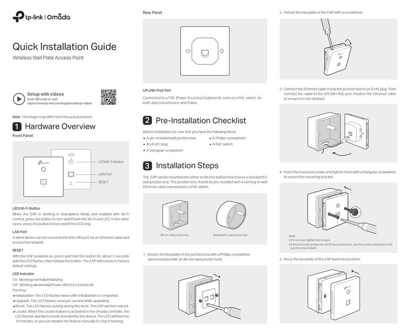 TP-Link Omada EAP230-Wall User manual