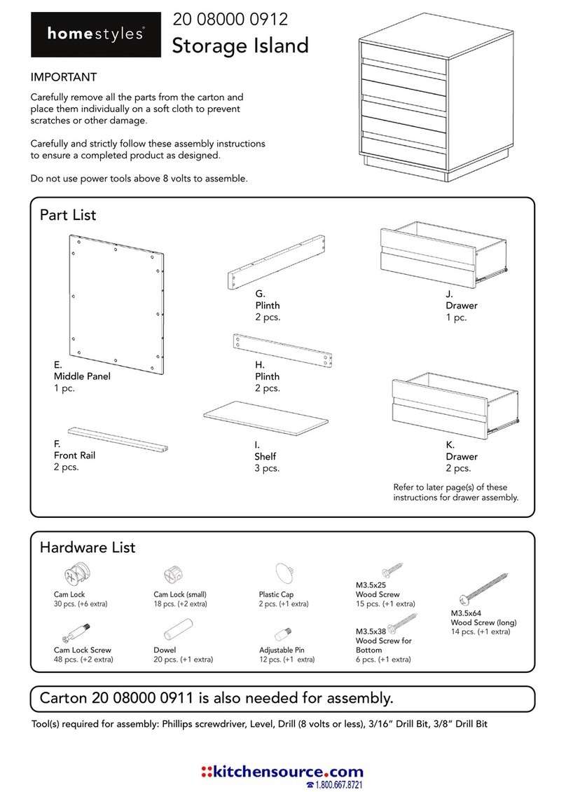 Home Styles Storage Island 20 08000 0912 manual Home Styles Storage Island 20 08000 0912 manual