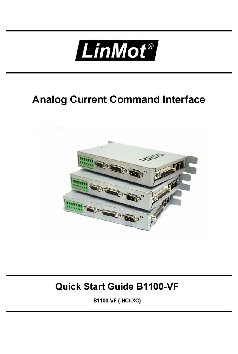 LinMot B1100-VF quick start guide