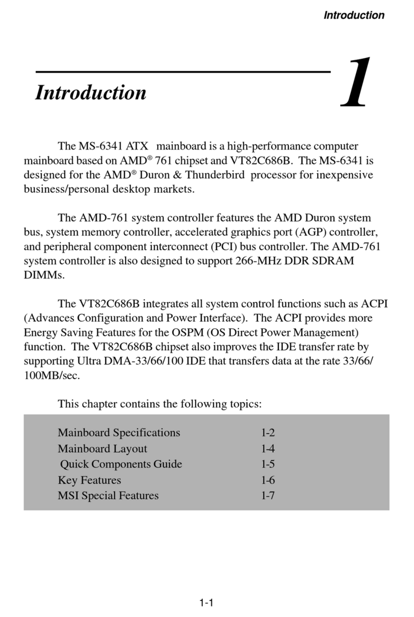 MSI K7 Master MS-6341 User manual