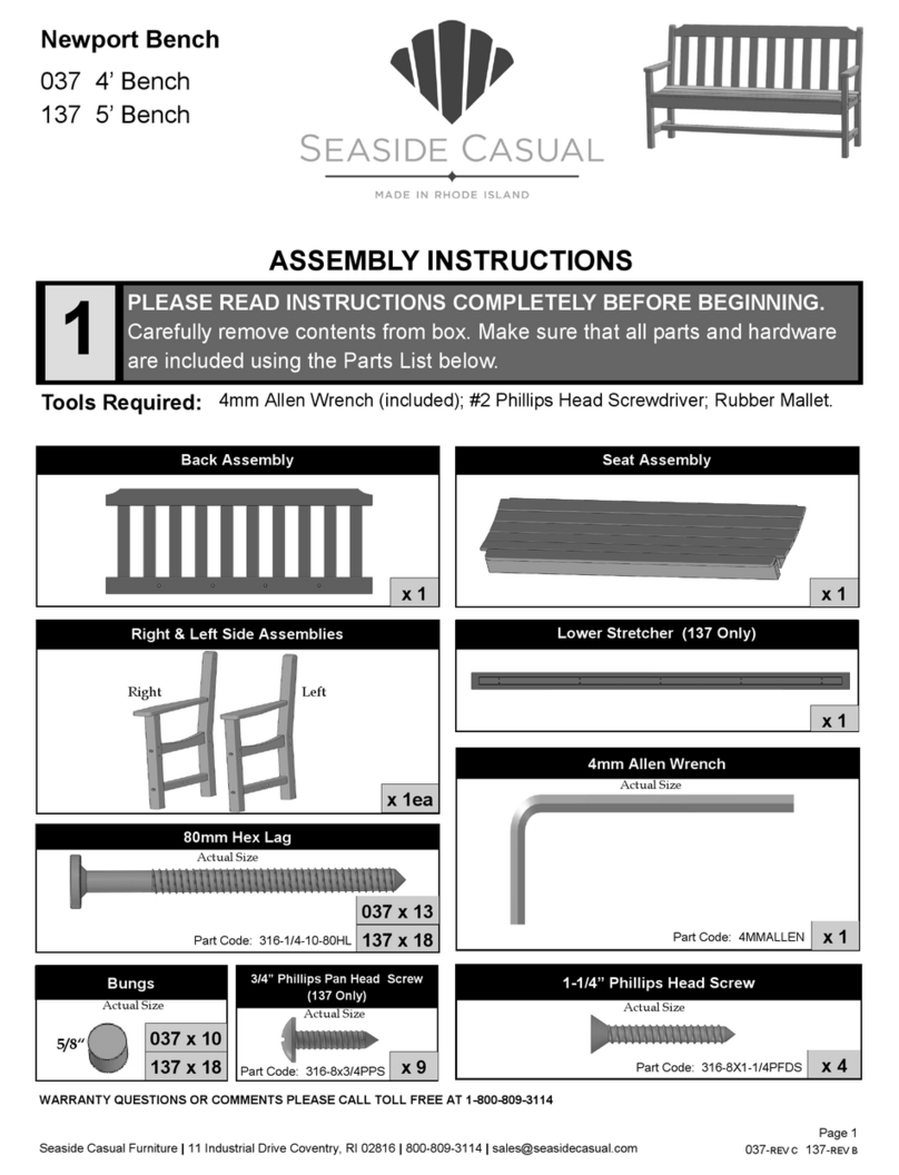 Seaside Casual 037 User manual