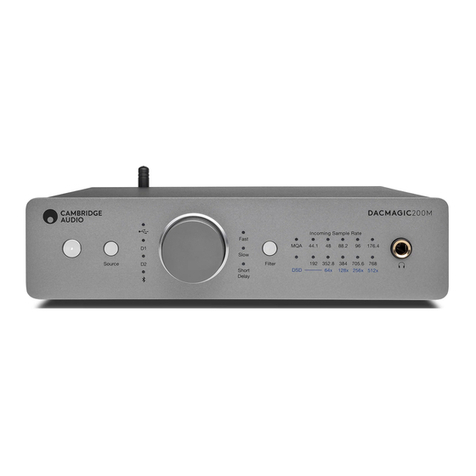 Cambridge Audio DacMagic 200M quick start
