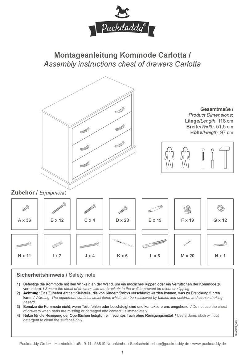 Puckdaddy Carlotta Assembly instructions