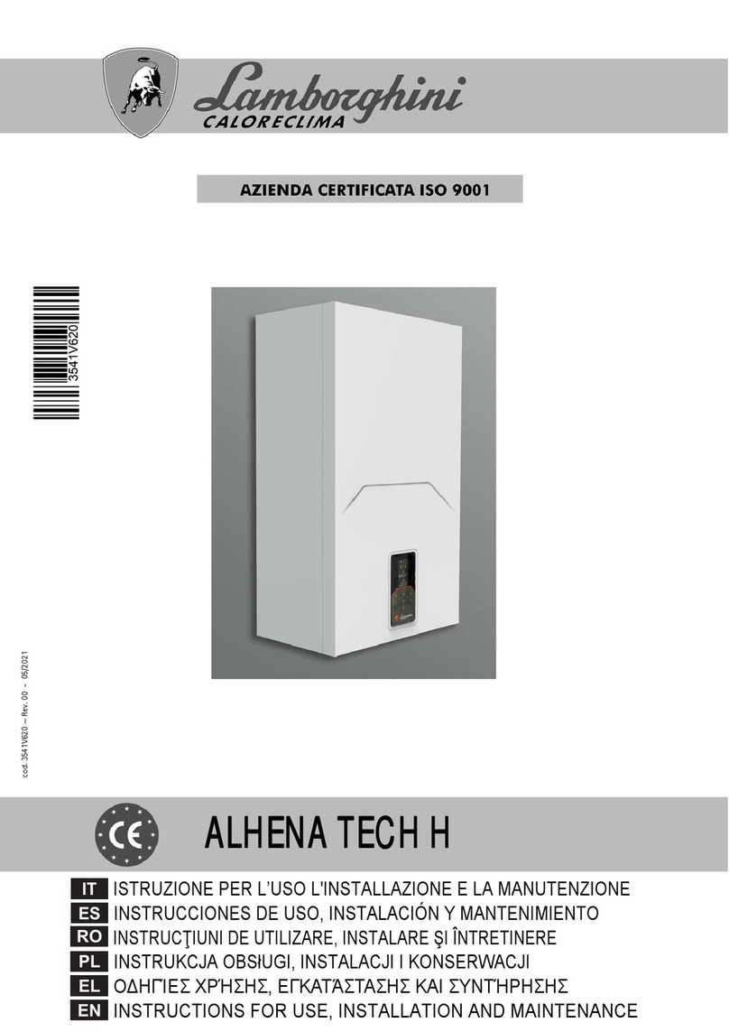 Lamborghini Caloreclima ALHENA TECH H Instructions for use, installation and maintenance