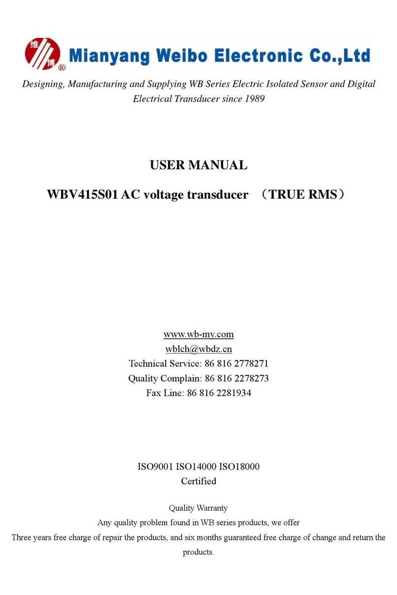 Mianyang Weibo Electronic WBV415S01 User manual