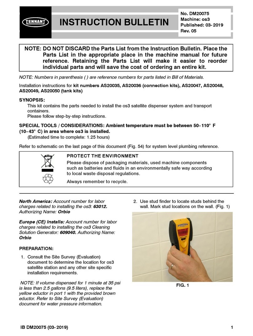 Tennant AS20035 Instruction bulletin