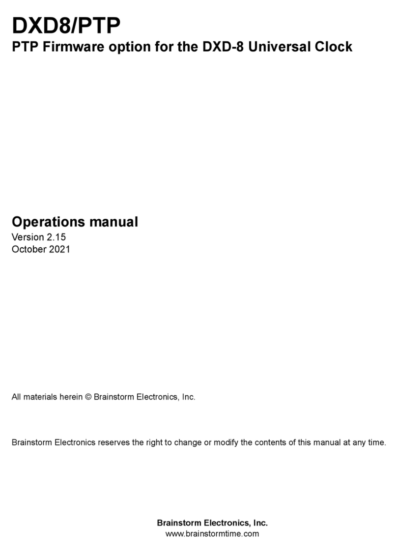Brainstorm Electronics DXD-8 User manual