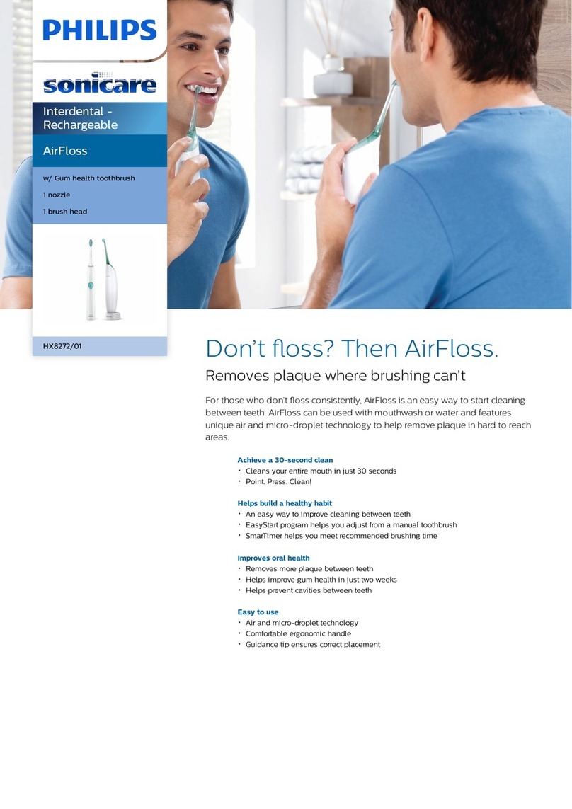 Philips sonicare AirFloss HX8272/01 User manual