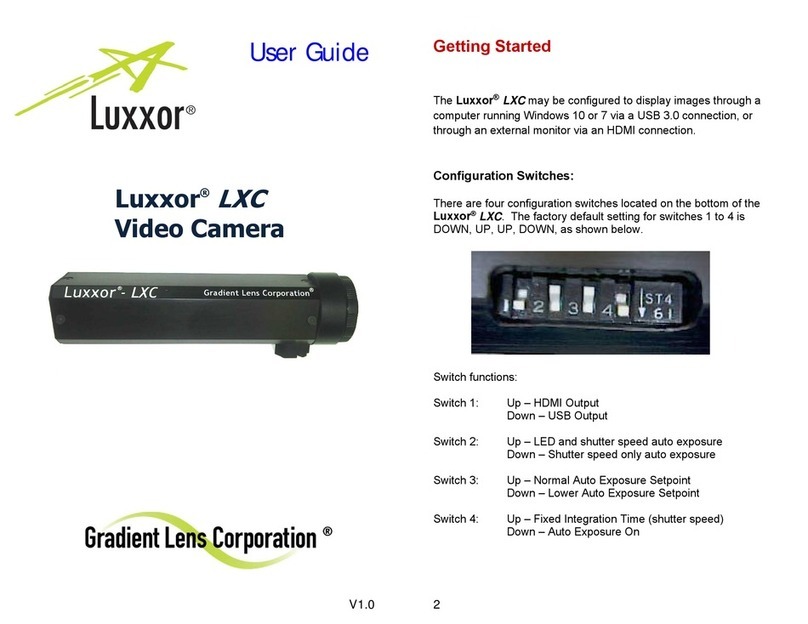 Gradient Lens Luxxor LXC User manual