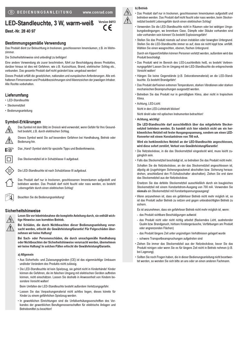 Conrad 28 40 97 operating instructions