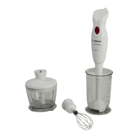 Bosch CleverMixx MSM1 GB Series instruction manual