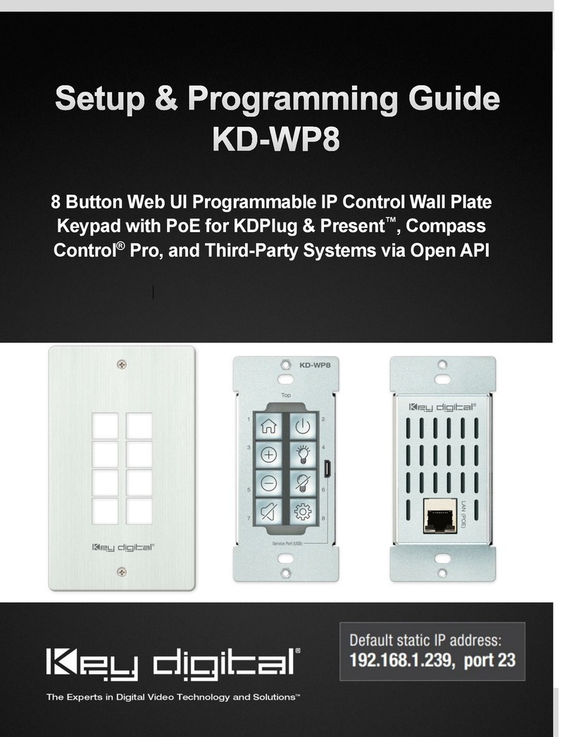 Key Digital KD-WP8 Operating instructions