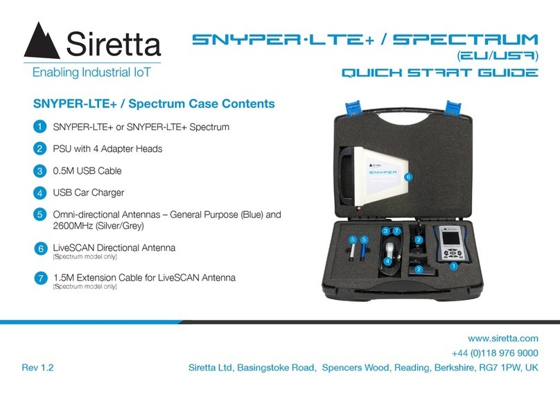 SIRETTA SNYPER-LTE+ quick start guide