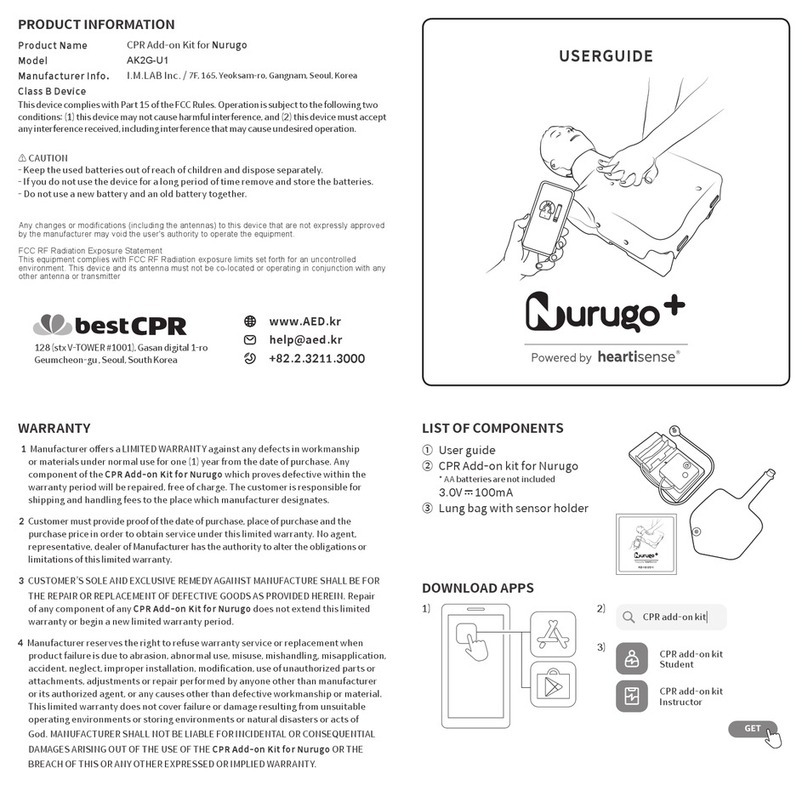 AED bestCPR heatisense Nurugo+ user guide