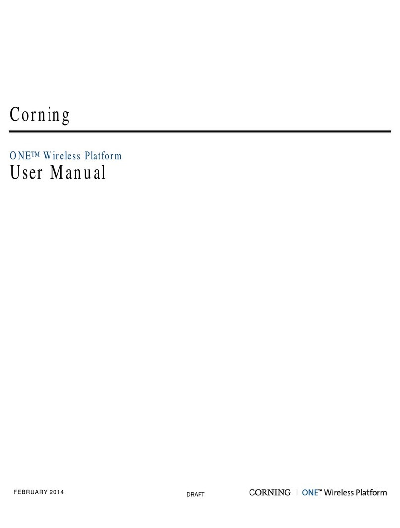 CORNING ONE user manual CORNING ONE user manual