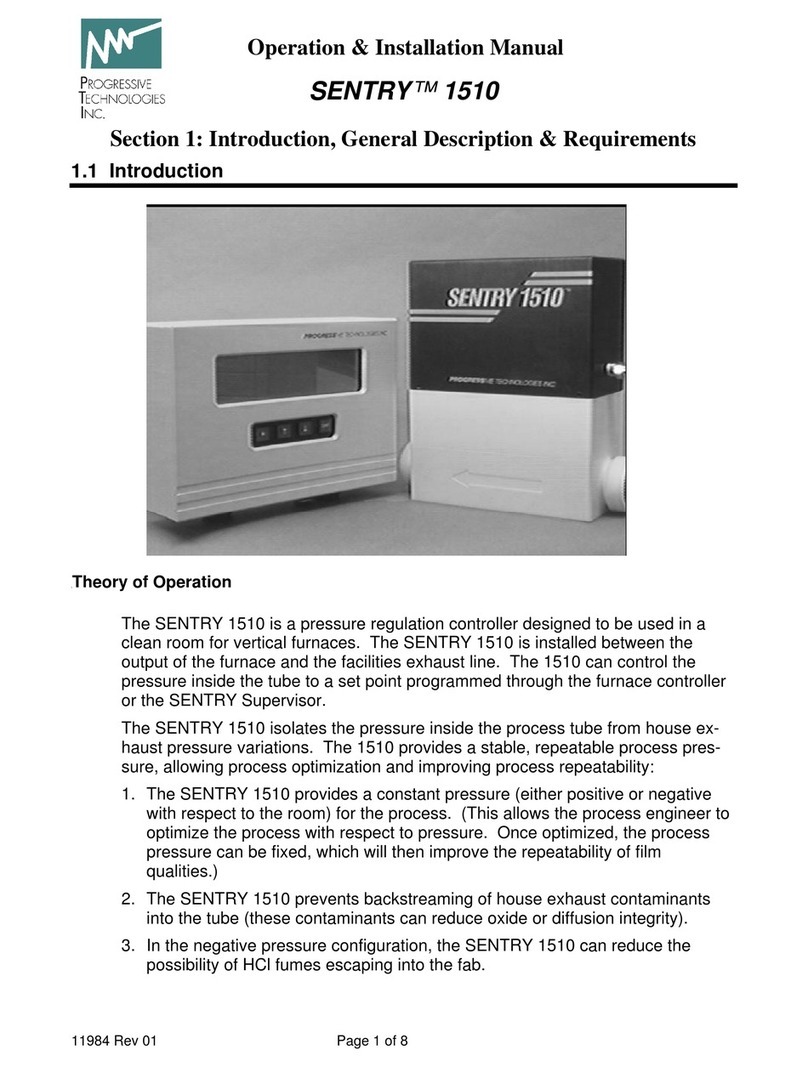 PTI SENTRY 1510 Operation & installation manual