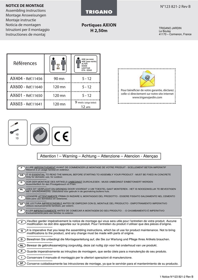 Trigano AXION AX404 Installation guide Trigano AXION AX404 Installation guide