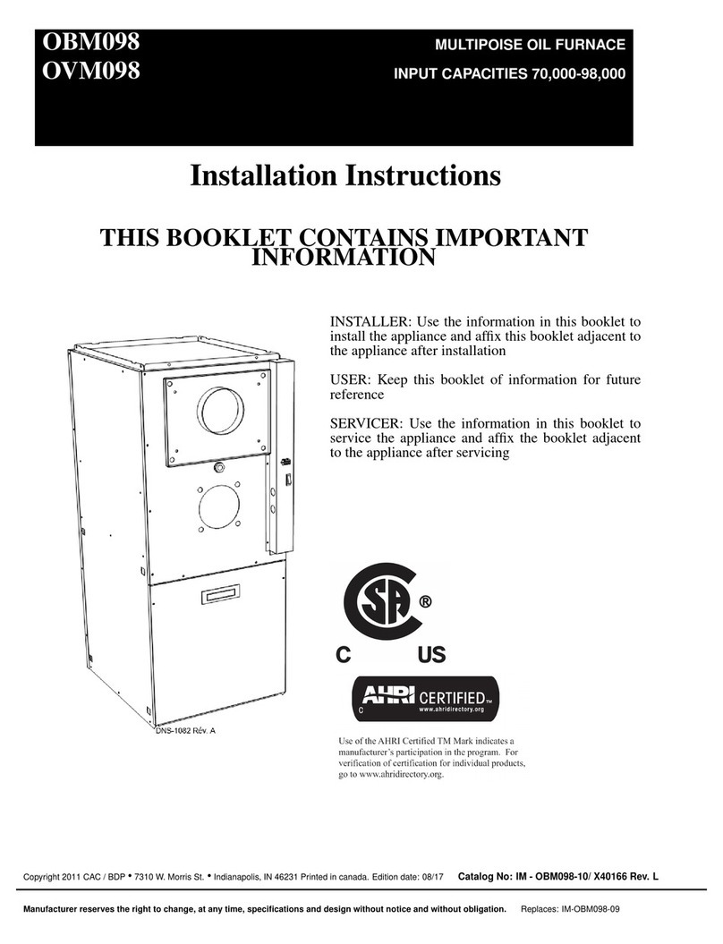 Bryant OVM098 User manual