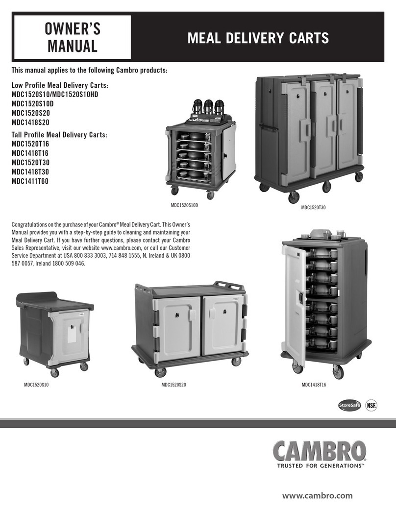 Cambro MDC1520S10 owner's manual