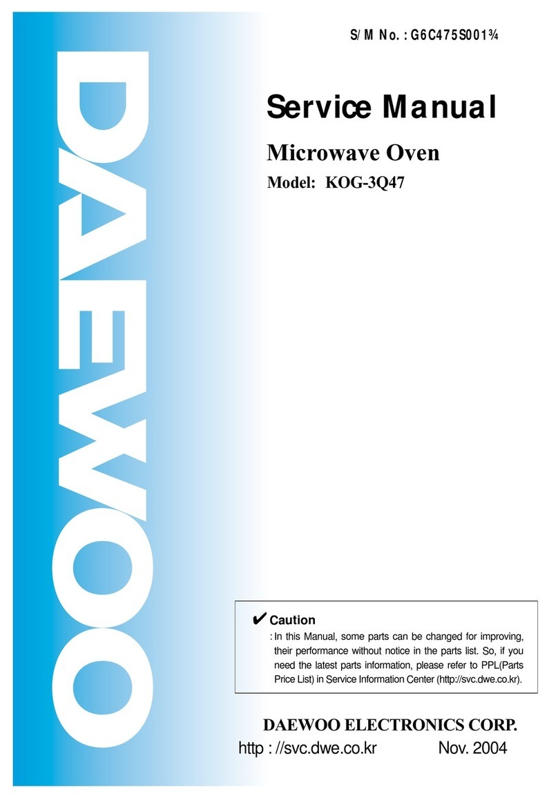 Daewoo KOG-3Q47 Service manual