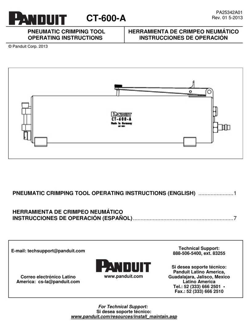 Panduit CT-600-A operating instructions Panduit CT-600-A operating instructions
