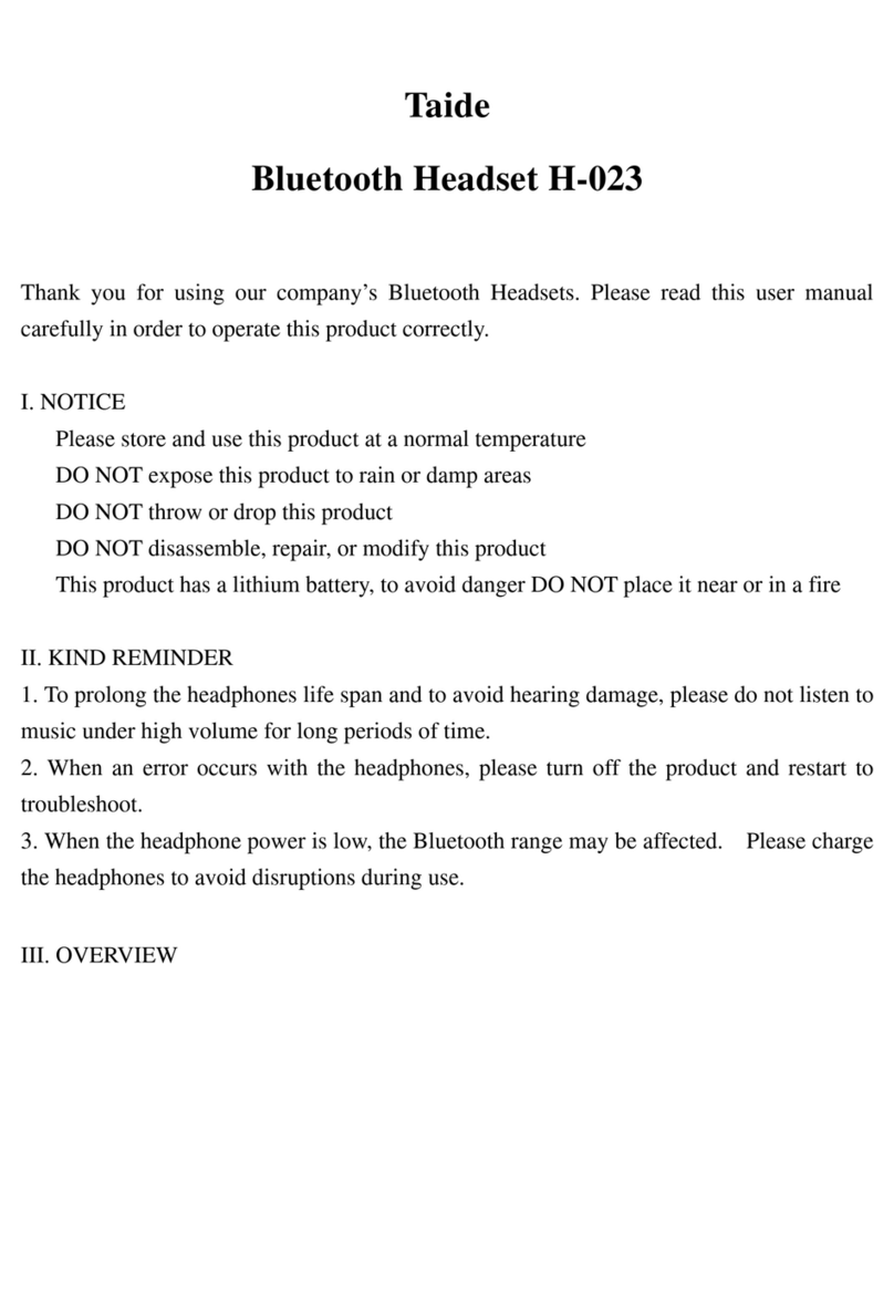 TAIDE ELECTRONICS H-023 quick start guide