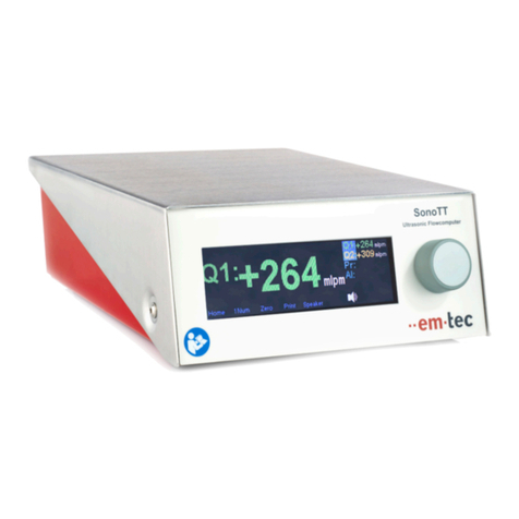 Emtec SonoTT Ultrasonic FlowComputer manual Emtec SonoTT Ultrasonic FlowComputer manual