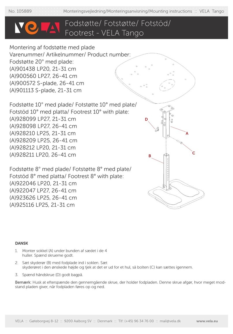 Vela Tango Mounting instructions
