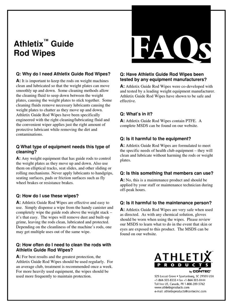 Contec ATHLETIX PRODUCTS Athletix Guide