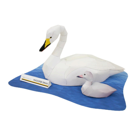 Canon PAPER CRAFT Whooper Swan User manual Canon PAPER CRAFT Whooper Swan User manual