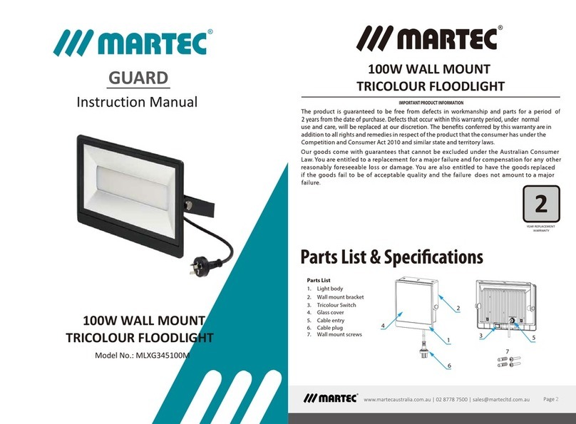 Martec MLXG345100M User manual