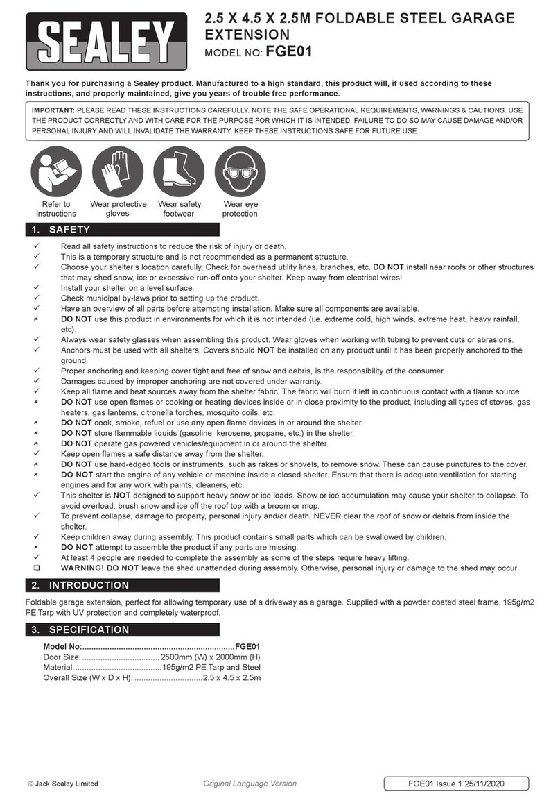 Sealey FGE01 User manual
