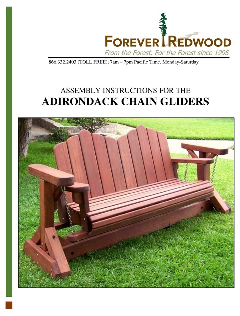 Forever Redwood ADIRONDACK CHAIN GLIDERS User manual
