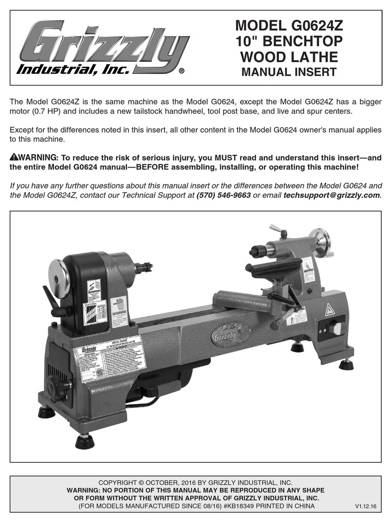 Grizzly G0624Z User manual