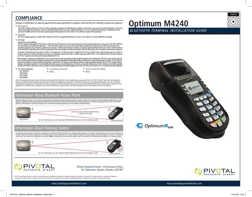 pivotal Optimum M4240 installation guide