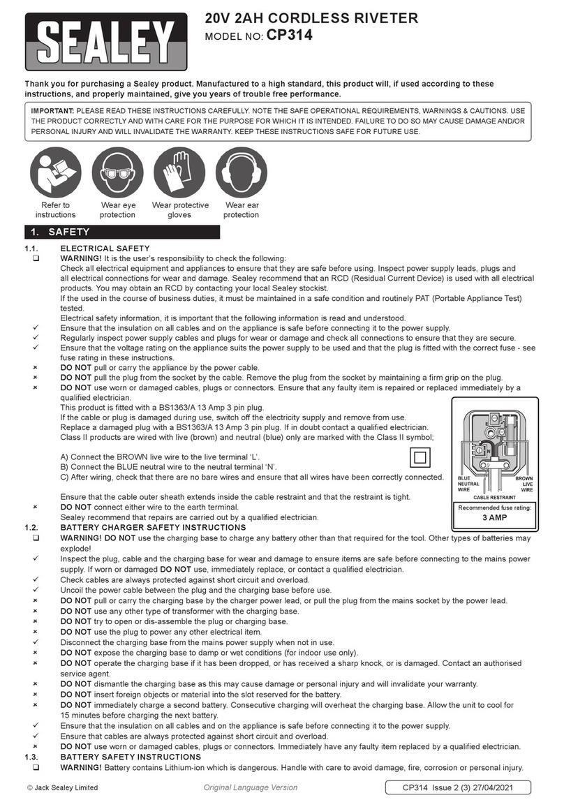 Sealey CP314 User manual