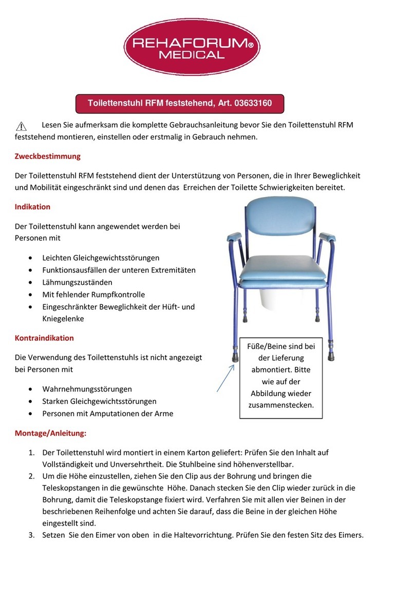 Rehaforum MEDICAL 03633160 quick start guide Rehaforum MEDICAL 03633160 quick start guide