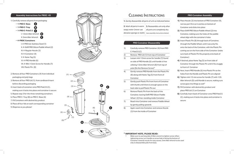 rosseto PROC-4S Assembly instructions